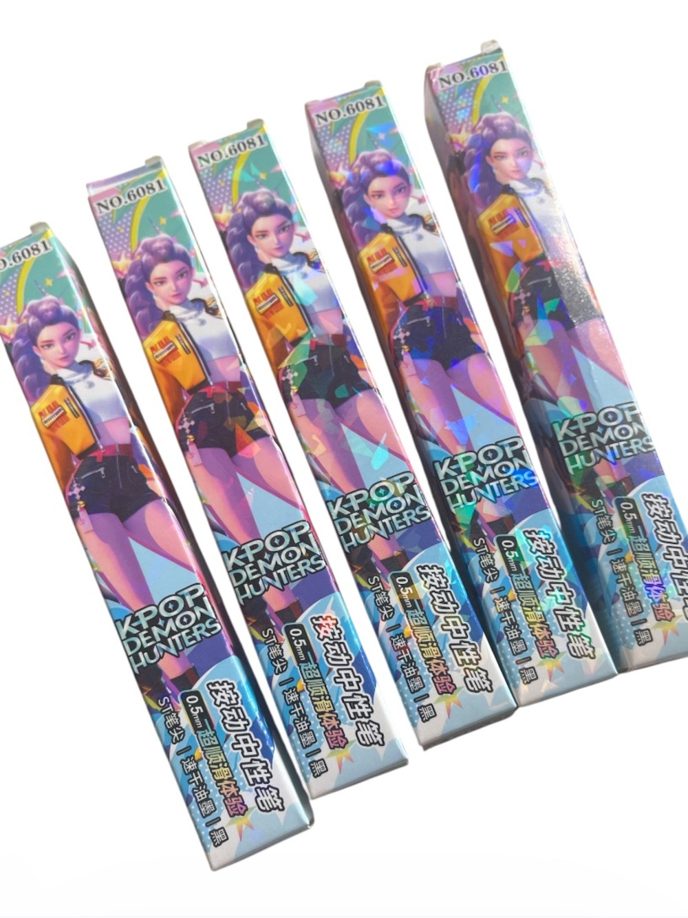 New K-pop Pens- Colors Vary-set of 5